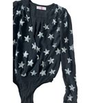 BUDDY LOVE Black Sequin Star Bodysuit size XS Photo 5