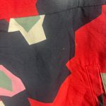 Tyler Boe Linen Multi Poppy Sleeveless Dress size 4 Red Photo 9