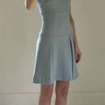 Ann Taylor  Vintage Y2K Wool Drop Waist Mini Dress Size 0P Light Blue Retail $139 Photo 1