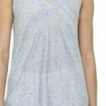 Sigrid Olsen  Linen Striped Sleeveless Top M Photo 0