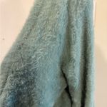 Aerie  | Green Fuzzy Cardigan Sweater Photo 4