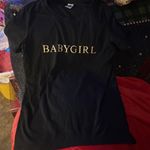 SheIn Black Baby Girl  T Shirt Photo 3