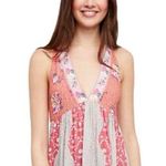 Free People Dream Darlin Floral Patchwork Tank Top Size Small EUC Photo 0