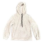 SheIn Woman's Cozy Fur Hoodie in Beige, Size M Photo 0