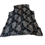 Pacific&Co Style Ladies Plus Sz 2X Sleeveless Black White Shirt Elastic Waist GUC Sheer Photo 6