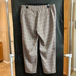 Old Navy  Women's 12 Brown Checkered Straight Leg Pants Business Casual Office Photo 7