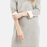 Topshop US 10 Striped Long Sleeve Knit Sweater Dress Casual Photo 0