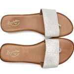 Seychelles  Smooth Operator Dress Flat Sandal in White Crackle Leather Size 7.5 Photo 12