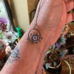 Evil Eye Sterling Silver CZ Blue Eyed Sapphire Necklace Photo 5