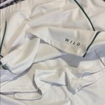 Anthropologie Wilo the label Medium White Athletic Skort with Green Trim Photo 4