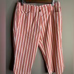 Masters golf fashion by Alaska striped golf Capri pants size 8 Orange Photo 1