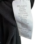 Michael Stars  Black Wren Midi Dress with Slit Ribbed Knit Size Medium Photo 5