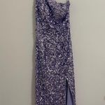 Sherri Hill  Prom Dress purple sequin one shoulder Photo 1