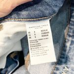 American Eagle High Rise Distressed Busted Knees Mom Jeans Blue 8 Photo 3