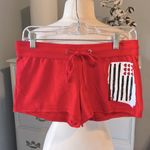 No Boundaries Stars Stripes American Cotton Shorts Red Knit Womens Small Comfy Knit Photo 3