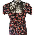 Bobbie Brooks Floral Dress Boho Bohemian Cottage Pinup Style Red Size L Photo 6