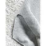 Michael Kors Gray Cowl Neck Waffle Knit Sweater Womens Size XL Long Sleeve Photo 5