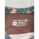 Carhartt  2XL Modern Fit Floral Print Button Henley Shirt Top Photo 5