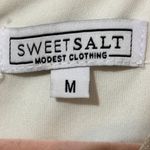 SWEETSALT MODEST CLOTHING CO MAUVE AND CREAM PLAID FAUX WRAP MIDI DRESS V NECK Pink Size M Photo 7