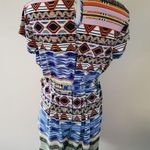 New Directions aztec belted romper size xl Photo 5