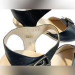 NEW Five Worlds Leather Open Toe Wooden Clogs Size 7 Photo 3