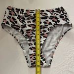 New Leopard Print Pink Black Bikini, Size Medium NWT White Photo 12