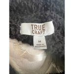 True Craft  Sherpa Cozy Solid Black Pullover Hoodie Sweatshirt Medium Photo 6