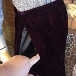VINTAGE DARK WINE PINK VELOUR HANDMADE MIDI SKIRT (M) Size M Photo 7