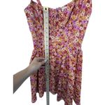 For Love & Lemons Felicia Babydoll Mini Dress Pink Floral S Fairy Y2K Cottage Photo 6