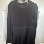 BCBGeneration Black Fit and Flare Long Sleeve Dress Photo 1