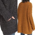 Free People Oversized Bouclé V-Neck Cardigan Small Photo 3