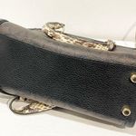 Coach Grace Carryall Handbag Brown Satchel Black Snake Leather CD701 Photo 5