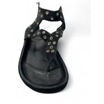 Isabel Marant 35/ 5 Black Suede Elwina Chic Eyelet Sandals Ankle Strap Studs Photo 2