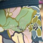 Aerie  Womens Retro Sports Bra Blue Floral Print V-Neck Size Small Photo 2