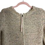 Kaisely Anthropologie  Cream Rainbow Confetti Zipper Back Wool Blend Sweater Photo 5