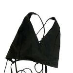 SheIn  Black V-neck Open Lace Back Cropped Tank Top S Strappy Festival Photo 2