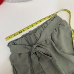 Pink Lily Epiphany Moment Sage Green Paper Bag Wide Leg Trouser Pants Size Small Photo 9