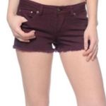 Aeropostale Maroon Cutoff Shorts Photo 1