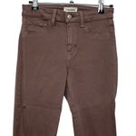 L'Agence Margot High Rise Skinny Jeans In Pine Bark Brown Cropped Womens Size 25 Photo 2
