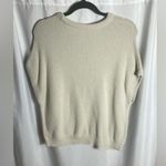 STYLUS Women's Size XL Cream Crew Neck Sweater Soft Knit Minimalist Photo 2