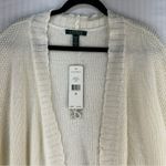 Ralph Lauren Lauren  Off-White Open Knit Shrug Cardigan Women’s One-Size Photo 2