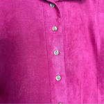 Karen Harman Chemise Berry Button Front Shirt Size 8 Pink Photo 2