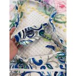 Vera Bradley Quilted Crossbody Bag Floral Blue White Green Matching Pouch Photo 11