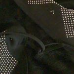 Marc New York  Andrew Marc Fuzzy Bedazzled Poncho Sweater Wrap One Size. New Photo 6