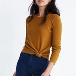 Madewell Texture & Thread Jacquard Knot-Front Top Size Small Photo 0