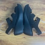 Clarks Reedly Juno Soft Cushion Black Wedge Sandal Sz 6.5 Adjustable Strappy NEW Photo 5