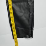 Meshki  Black Shayla Skinny Faux Leather Split Pant Size Large Photo 7