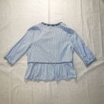 Westport | Seersucker Tassel Front Blue & White Lightweight Jacket Topper | XL Photo 2