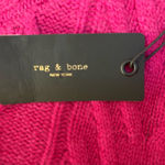 Rag and Bone Pierce Cashmere Magenta Cable Knit Sweater Size XL NWT Photo 9