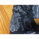 BCBGMAXAZRIA Bandana Print Pants Black White Casual Trousers Size S Photo 3